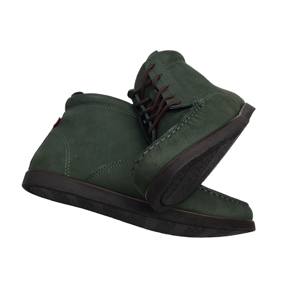 Marc Joseph | NIB Gramercy Forest Green Leather Preppy High Top Booties Boy's 4 - Picture 10 of 14
